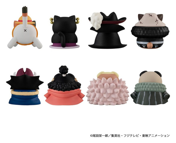 One Piece Mega Cat Project Nyan Piece Nyan! Luffy & the Seven Warlords of the Sea Mini Figures 3 cm 12