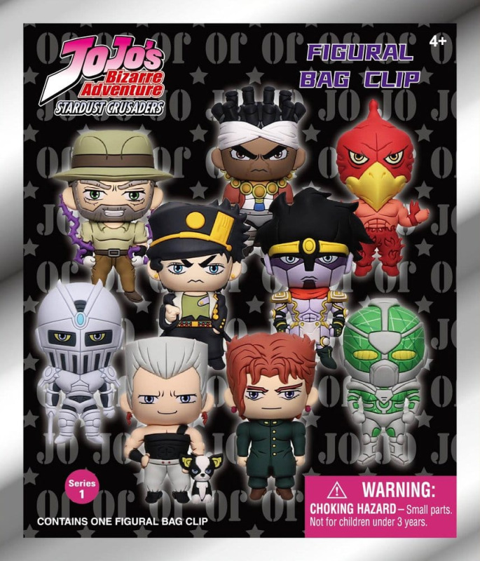 JoJo's Bizarre Adventure 3D PVC Bag Clips Series 1 Blind Bag Display (24) 1
