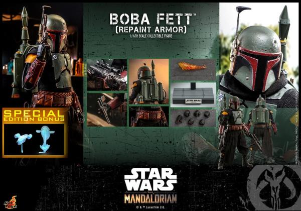 Star Wars: The Mandalorian Action Figure 1/6 Boba Fett Repaint Armor Special Edition 30 cm 6