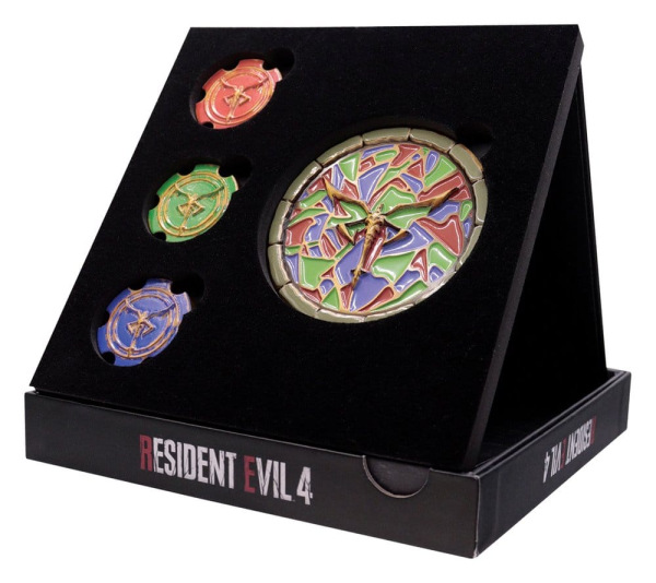 Resident Evil 4 Replica Church Puzzle Medallion Set