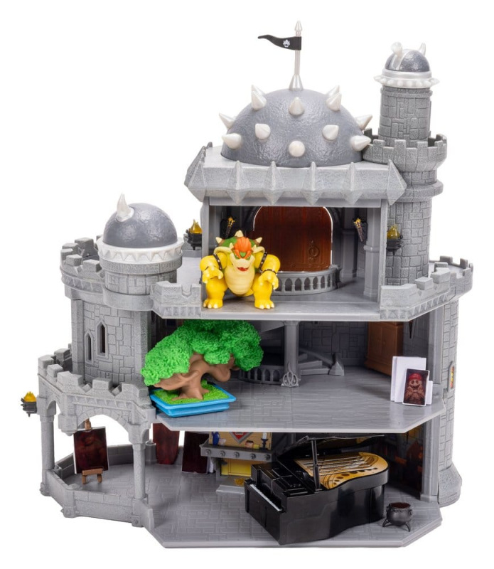 The Super Mario Galaxy Movie Deluxe Playset with 1 Mini Figure Bowser Castle 8