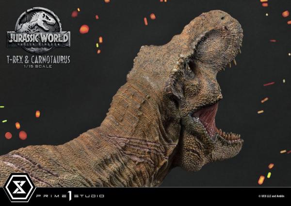 Jurassic World: Fallen Kingdom Statue 1/15 T-Rex & Carnotaurus 90 cm 3