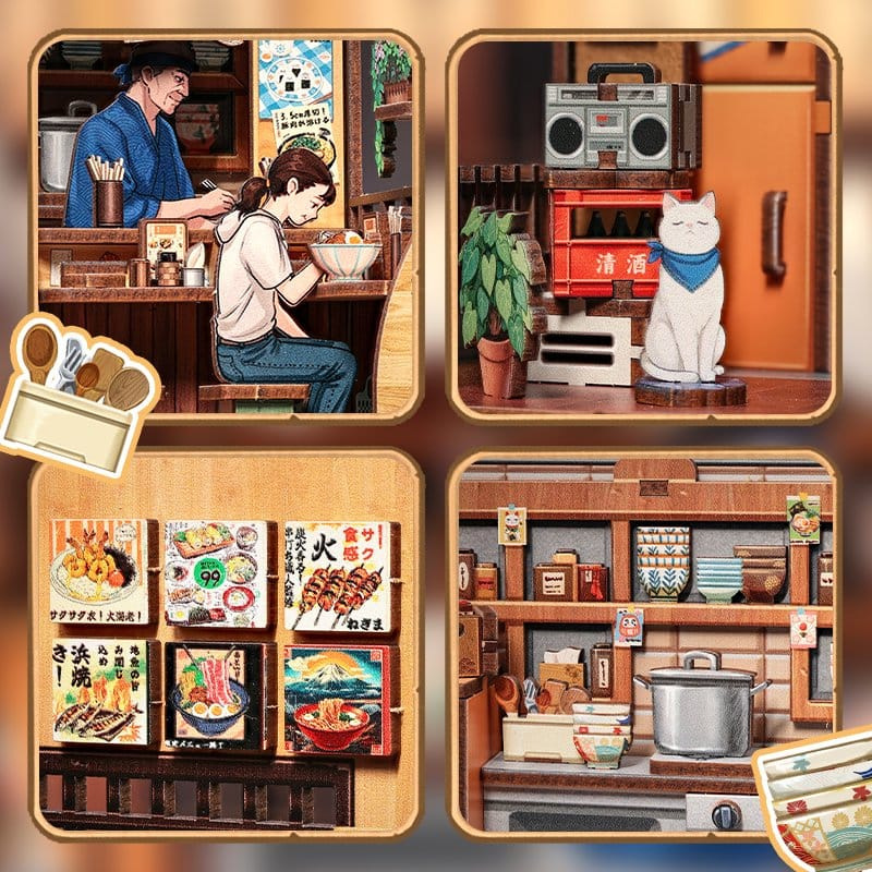 Miniature House Model Kit Oishii Kyoto 22 x 13 cm 3