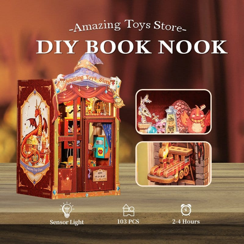 Book Nook Amazing Toy Store 17 x 12 cm 6