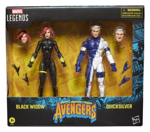 Avengers Marvel Legends Action Figure 2-Pack Black Widow & Quicksilver 15 cm 1