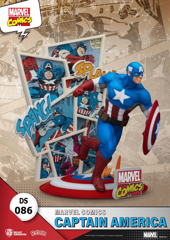 Marvel Comics D-Stage PVC Diorama Captain America 16 cm 1
