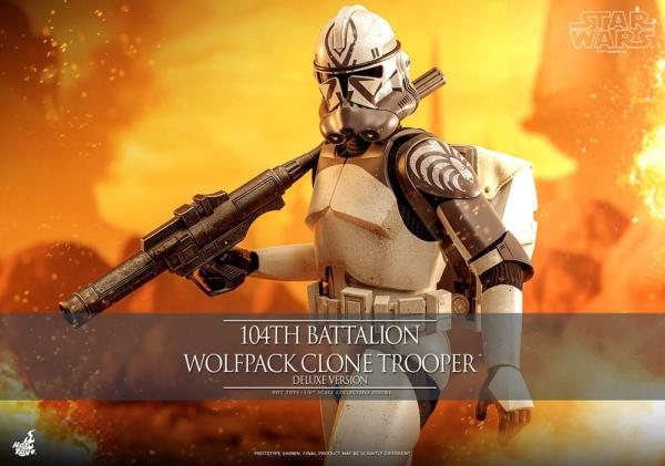 Star Wars The Clone Wars Action Figure 1/6 104th Battalion Wolfpack Clone Trooper Deluxe Version 30 1