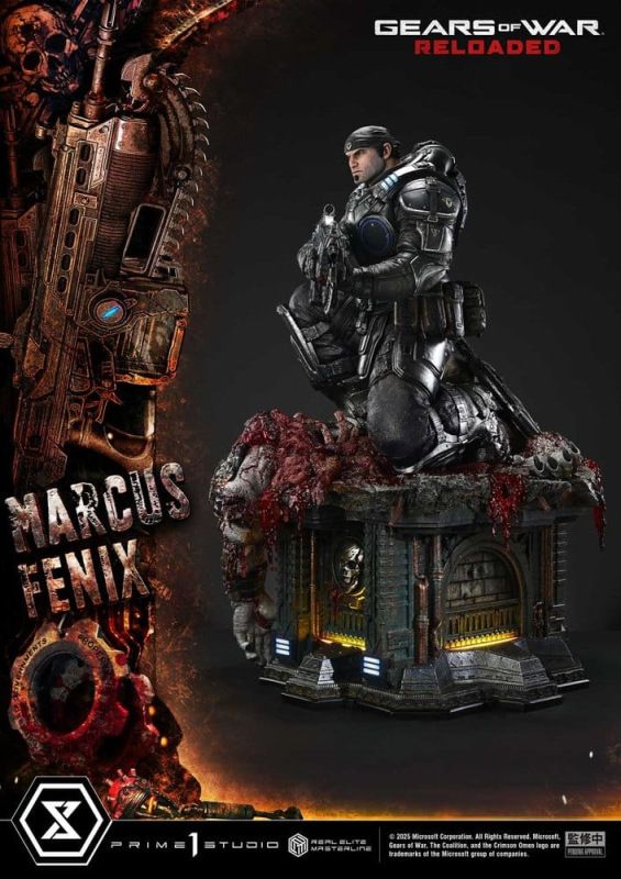 Gears of War: Reloaded Real Elite Masterline Series Statue 1/3 Marcus Fenix Ultimate Version 97 cm 7