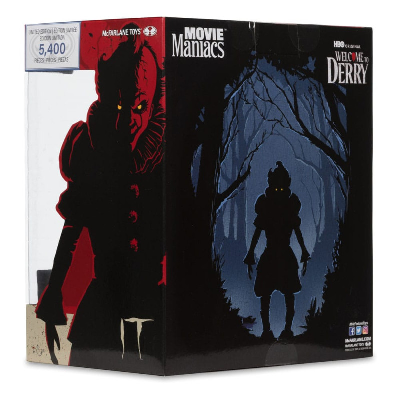 It: Welcome to Derry Movie Maniacs PVC Statue Pennywise (Flashback) (Gold Label) 16 cm 8