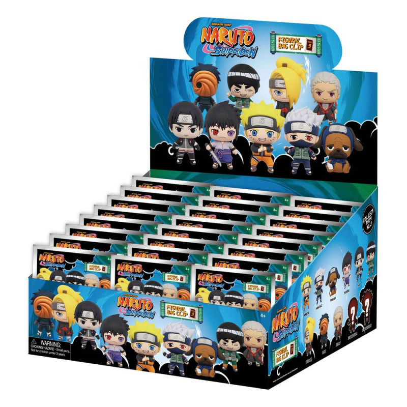 Naruto Shippuden 3D PVC Bag Clips Series 3 Display (24) 1