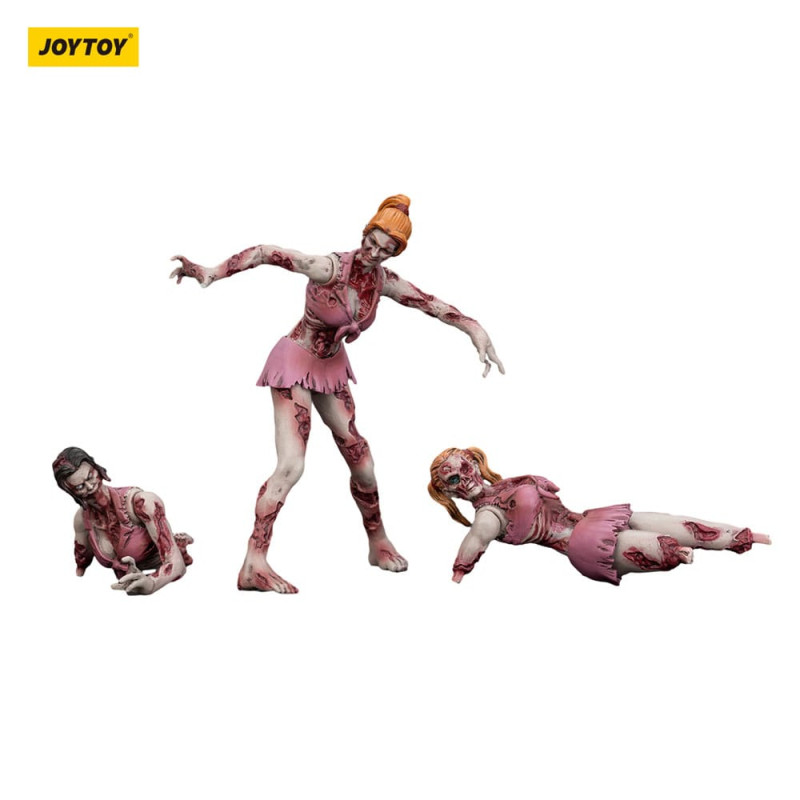 Zombie Dark Source Action Figures 3-Pack Cheer Leaders 8 cm 9