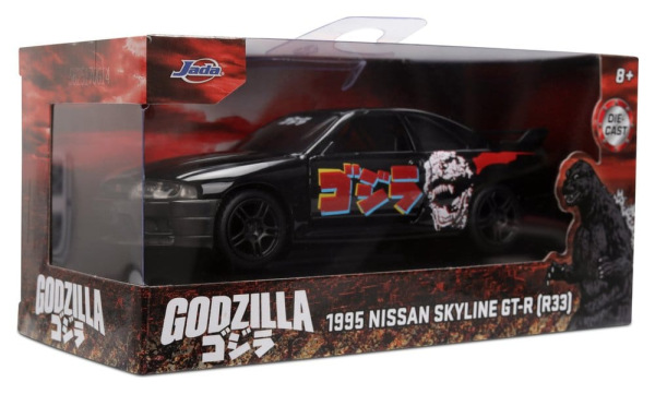 Godzilla Diecast Model 1:32 Nissan Skyline GT-R R33 Assortment (6) 12