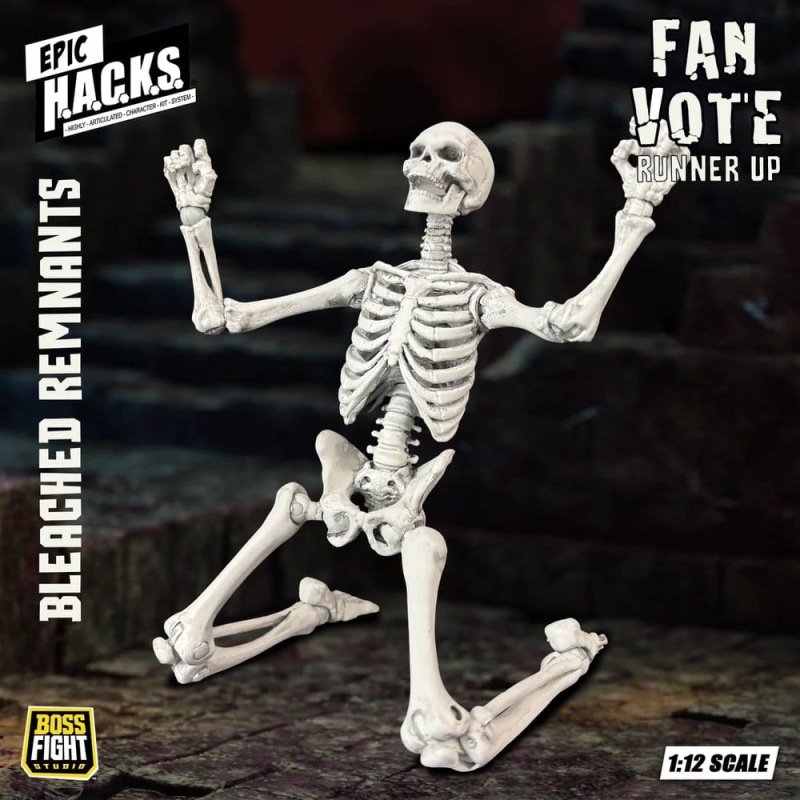 EPIC H.A.C.K.S. Action Figure 1/12 Skeleton Blank Bleached Remnants 7