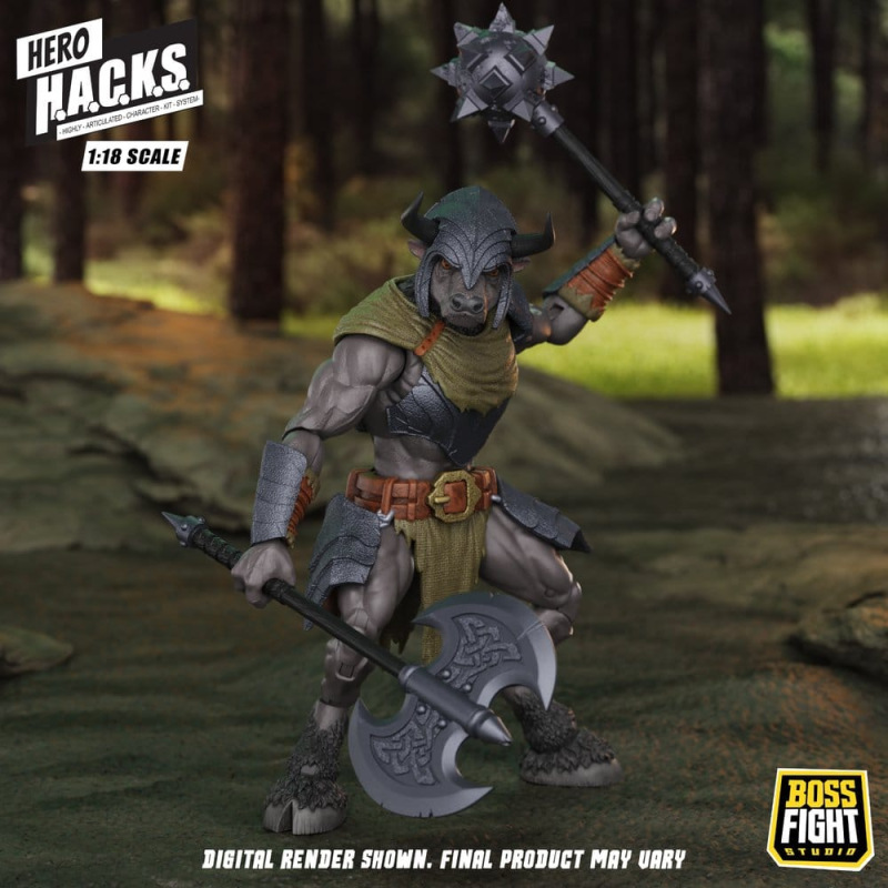 Hero H.A.C.K.S. Core Action Figure 1/18 Heroes and Villains Wave 1 Minos Auroxos: Labyrinthian Warri 4