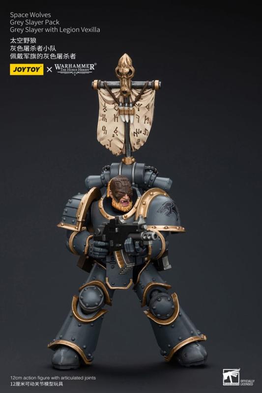 Warhammer The Horus Heresy Action Figure 1/18 Space Wolves Grey Slayer Pack Grey Slayer With Legion