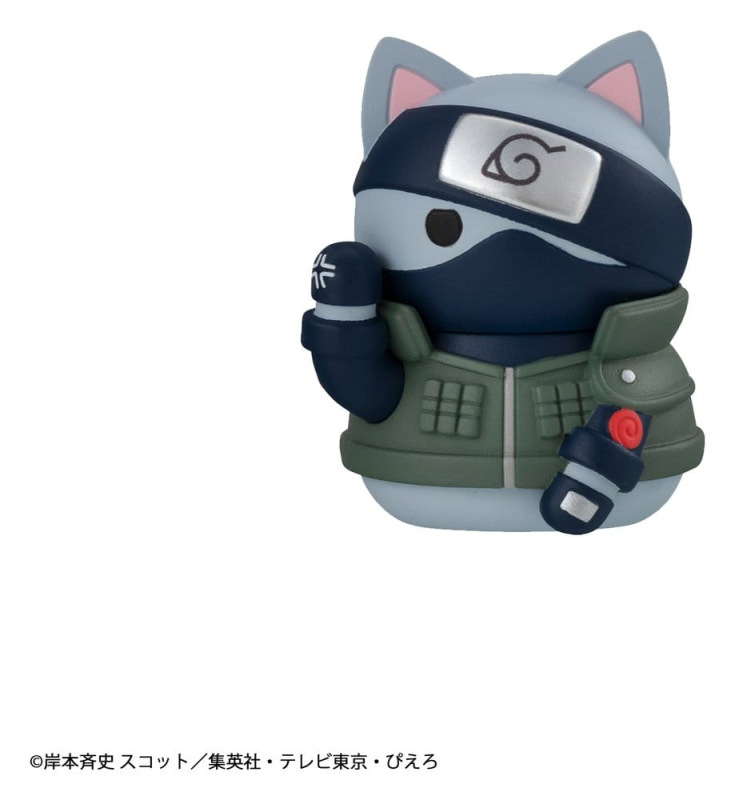 Naruto Mega Cat Project Minifigures 3 cm Nyaruto! Cats of Konoha Village Reboot Blind Box Display (8 5
