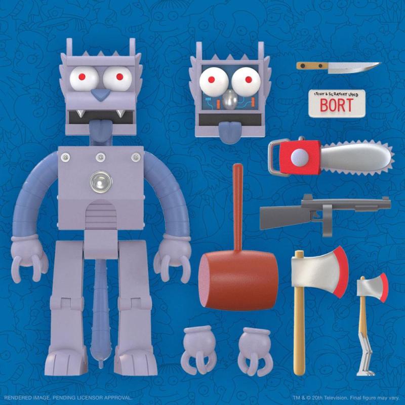 The Simpsons Ultimates Action Figure Robot Scratchy 18 cm