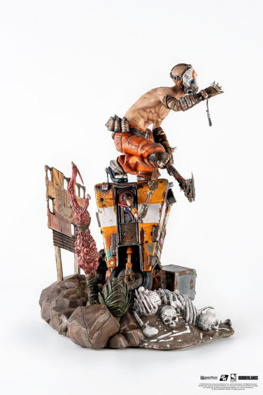 Borderlands 3 Statue 1/6 Psycho & Claptrap Diorama 40 cm 2