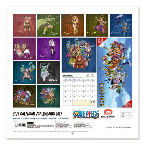 One Piece Wall Calendar 2027 30 x 30 cm 1