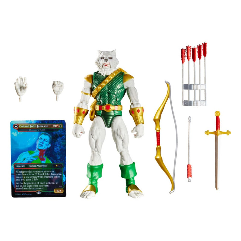 Marvel Legends Magic: The Gathering Action Figure Man-Wolf (plus Exclusive Foil Card) 15 cm 11