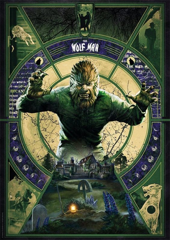Universal Monsters Art Print The Wolfman Limited Edition 30 x 47 cm