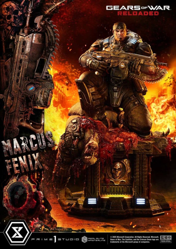 Gears of War: Reloaded Real Elite Masterline Series Statue 1/3 Marcus Fenix Ultimate Version 97 cm 2