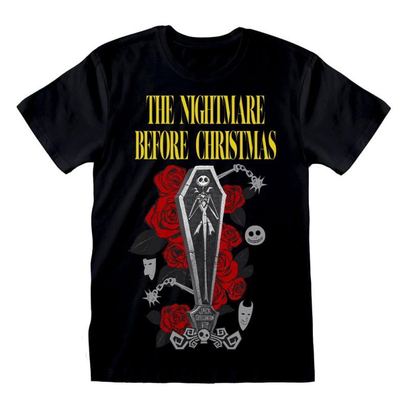 Nightmare Before Christmas T-Shirt Jack Coffin Size S