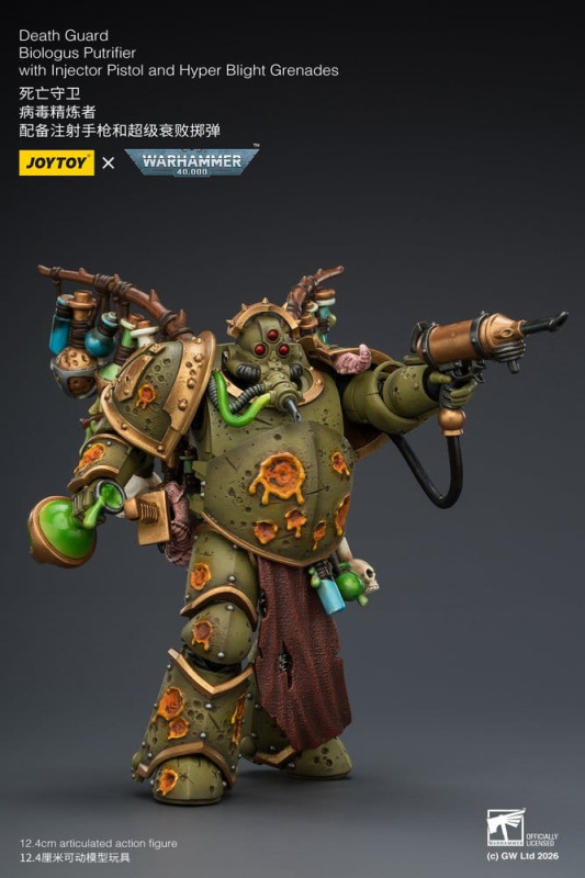 Warhammer 40,000 Action Figure Death Guard Biologus Putrifier 12 cm 4