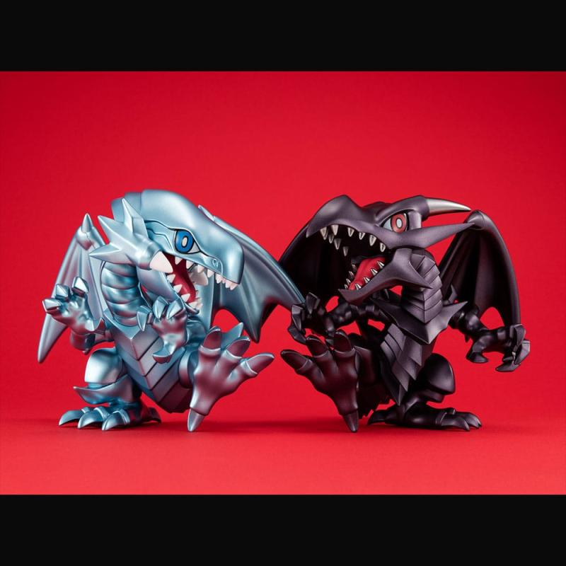 Yu-Gi-Oh! Duel Monsters Megatoon PVC Statue Red Eyes Black Dragon & The Winged Dragon of Ra 13 cm (w