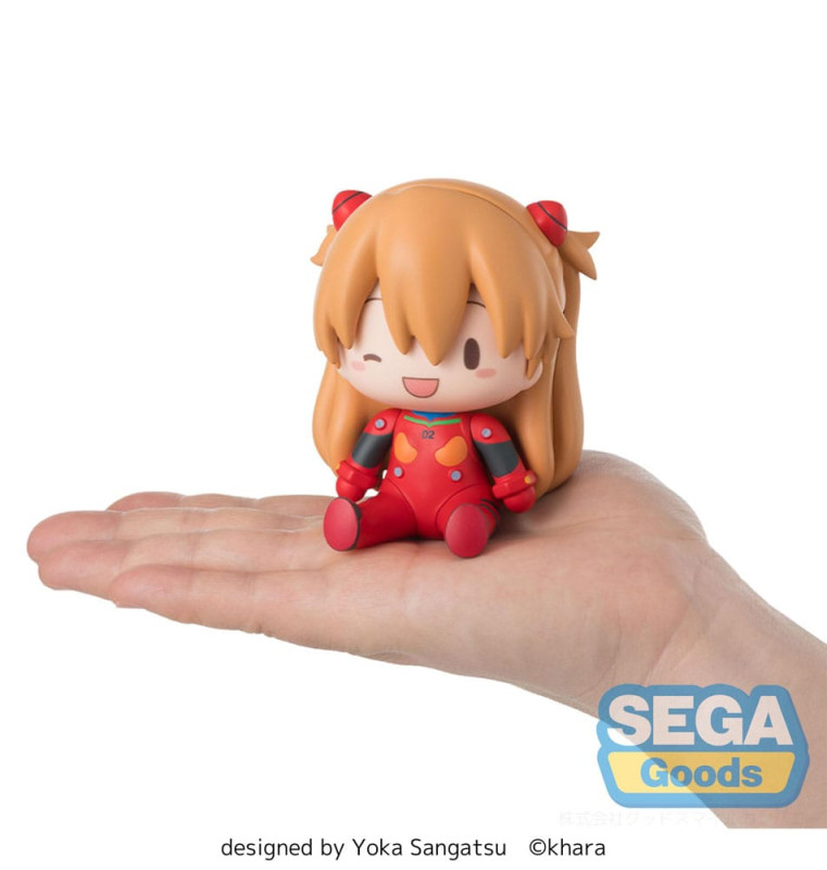 Evangelion: New Theatrical Edition Fuwa Petit Chibi Figure Asuka Plug Suit 8 cm 4
