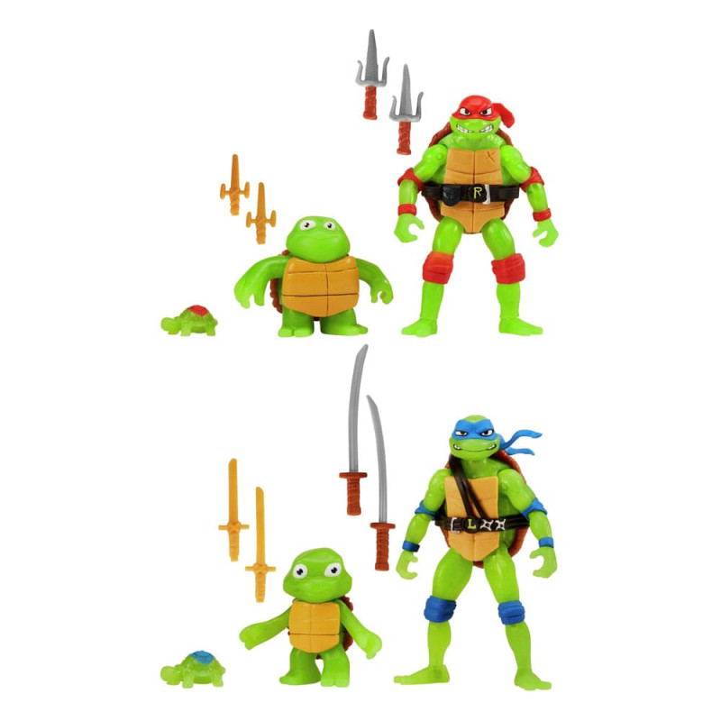 Teenage Mutant Ninja Turtles: Mutant Mayhem Action Figure 3-Pack Evolution Raphael & Leonardo Assort