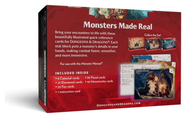 Dungeons & Dragons RPG Reference Cards: Monsters (Mystical and Menacing) *English Version* 1