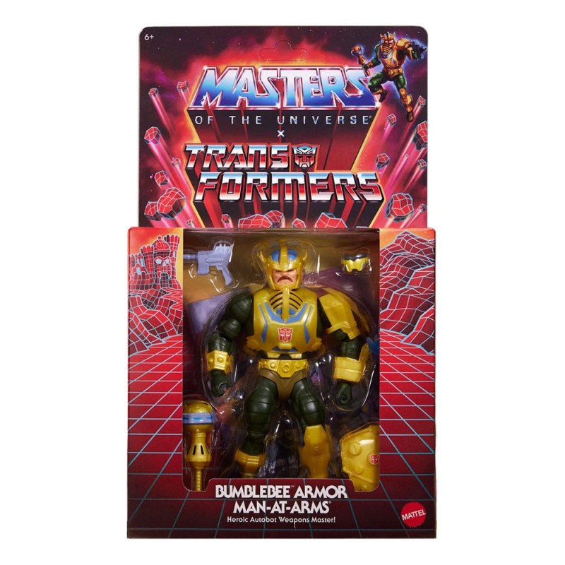Masters of the Universe x Transformers Action Figure Bumblebee Armor Man-At-Arms heo European Exclus 6