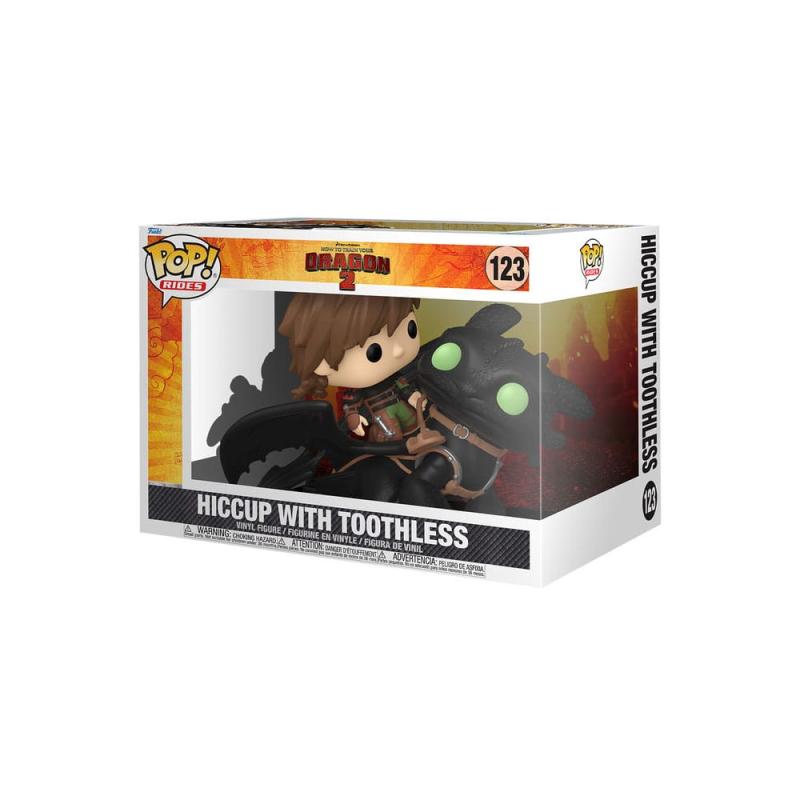 How to Train Your Dragon POP! Rides Deluxe Vinyl Hiccup w/Toothless 9 cm