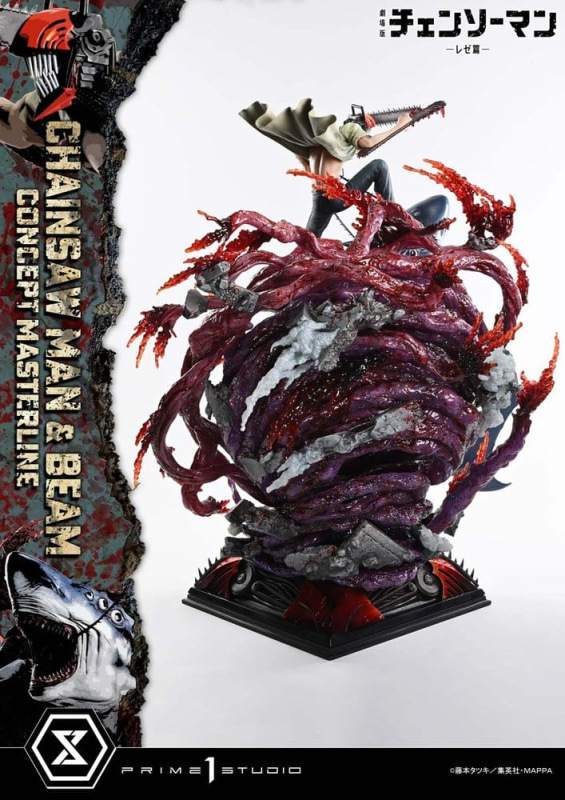 Chainsaw Man Concept Masterline Series Statue 1/6 Chainsaw Man & Beam Bonus Version 73 cm 13