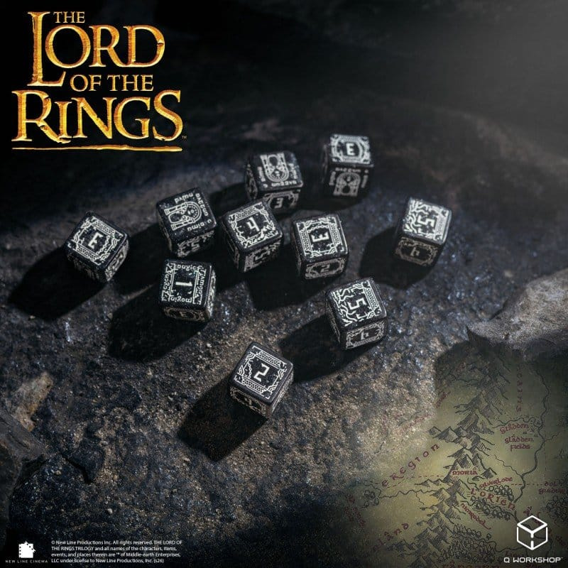 The Lord of the Rings: 10 D6 Dice Set Moria (Glow in the dark) 2