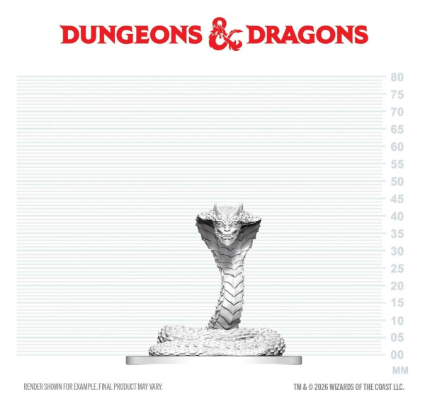 D&D Nolzur's Marvelous Miniatures Mini Figure Guardian Naga 6 cm