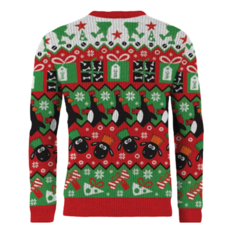 Wallace & Gromit Christmas Sweater Cracking Christmas Old Chum! Size XL 1