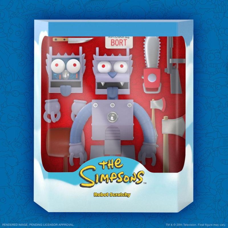 The Simpsons Ultimates Action Figure Robot Scratchy 18 cm