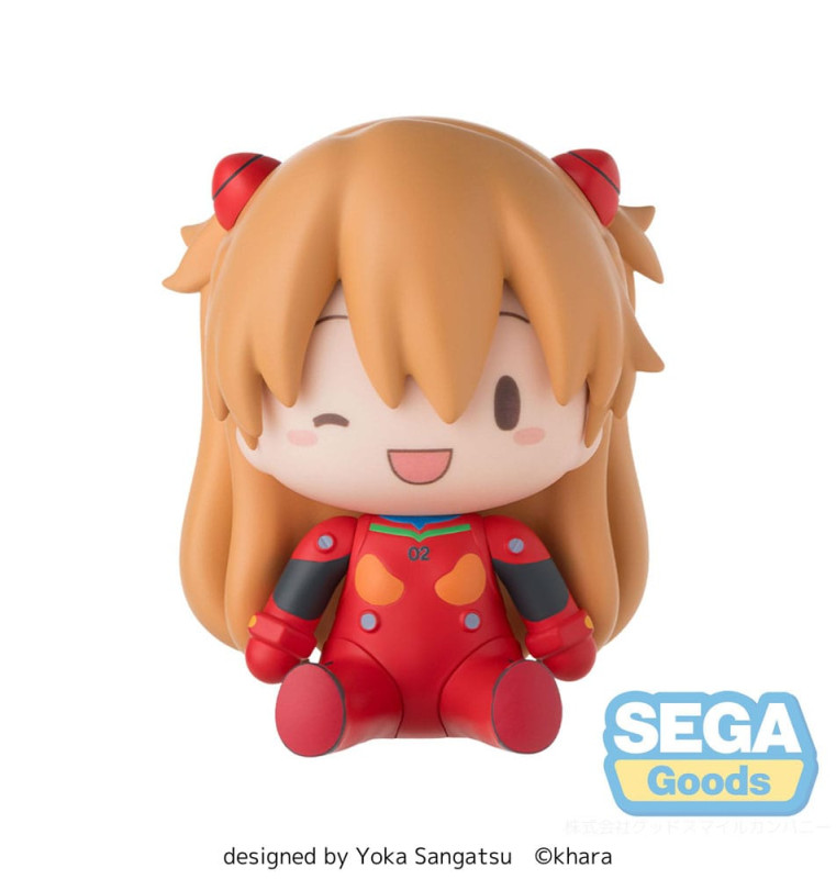 Evangelion: New Theatrical Edition Fuwa Petit Chibi Figure Asuka Plug Suit 8 cm 1