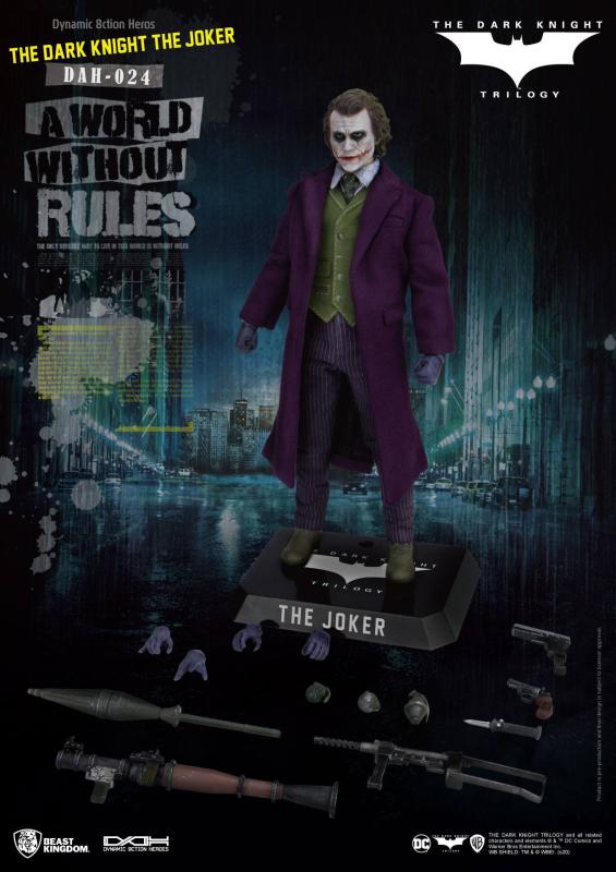 Batman The Dark Knight Dynamic 8ction Heroes Action Figure 1/9 The Joker 21 cm 11