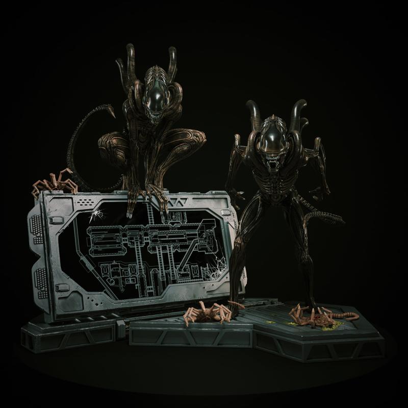 Aliens Warriors 1/3 scale diorama- Statue Verse Studio