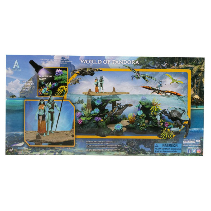 Avatar: The Way of Water Action Figures Metkayina Reef with Tonowari and Ronal 12