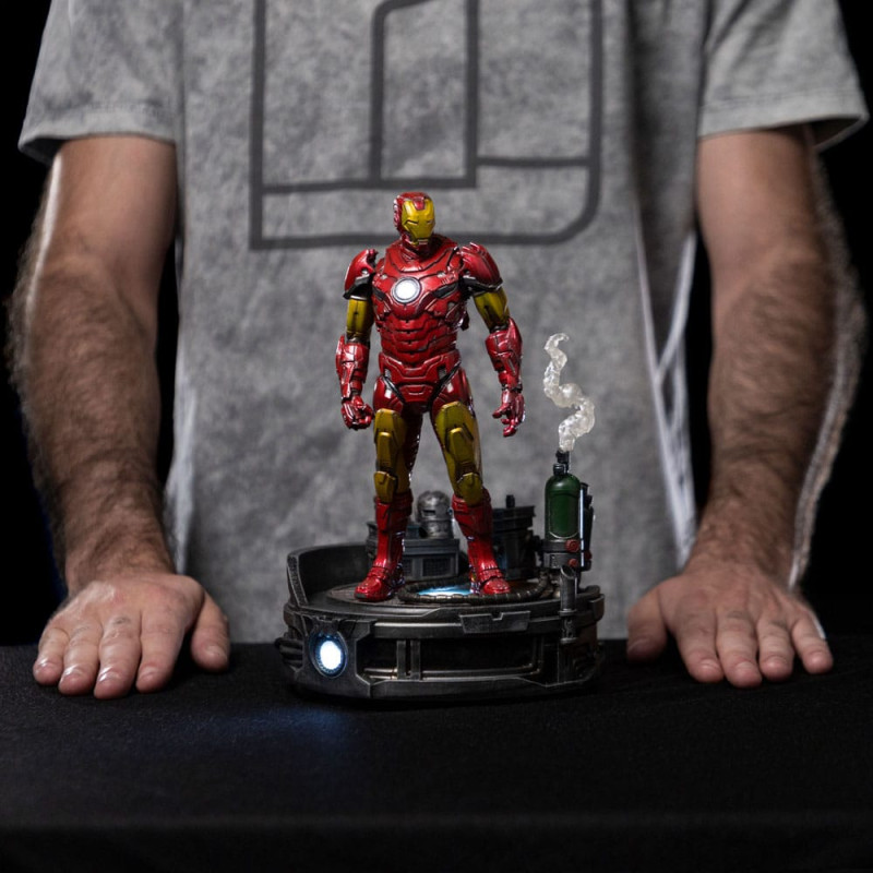 Marvel Deluxe Art Scale Statue 1/10 Iron Man Unleashed 23 cm 12