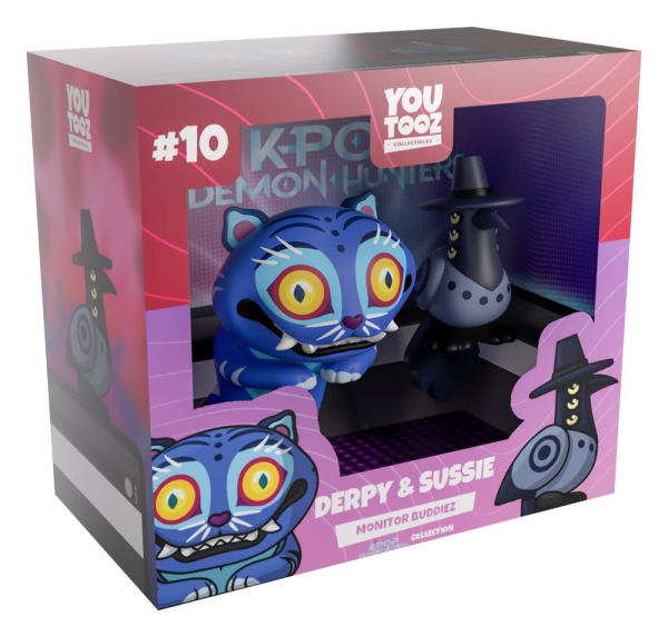 KPop Demon Hunters Vinyl Figures Derpy & Sussie Monitor Buddiez 6-8 cm 3