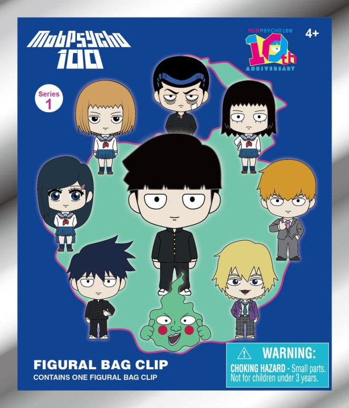 Mob Psycho 100 3D PVC Bag Clips Series 1 Blind Bag Display (24) 1