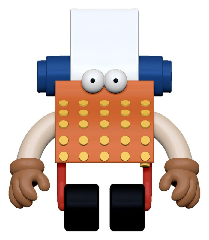 Sesame Street ReAction Action Figure Wave 06 Typewriter Guy 10 cm