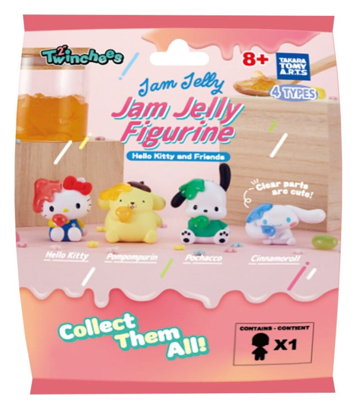 Sanrio Twinchees Mini Figures Hello Kitty & Friends Jam Jelly 5 cm Blind Pack Display (24) 1