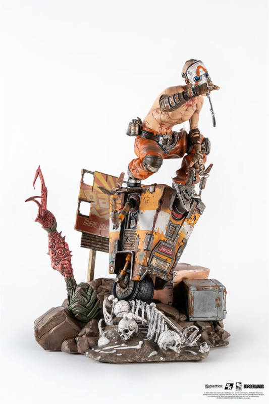 Borderlands 3 Statue 1/6 Psycho & Claptrap Diorama 40 cm 1