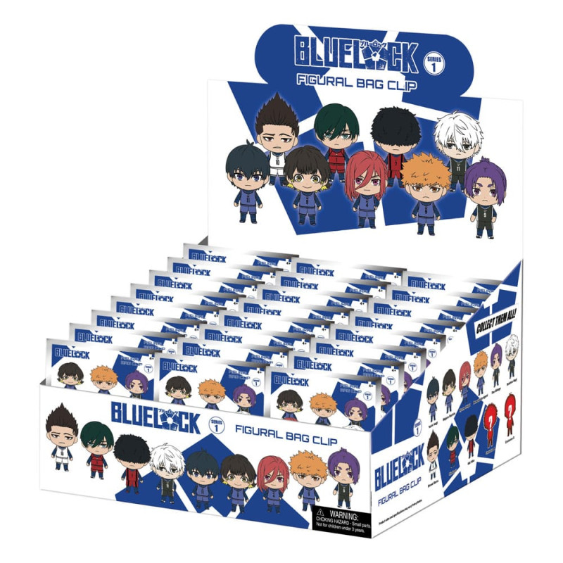 Blue Lock 3D PVC Bag Clips Series 1 Display (24) 2